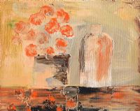 STILL LIFE WITH RED FLOWERS by Harry C. Reid HRUA at Ross's Online Art Auctions