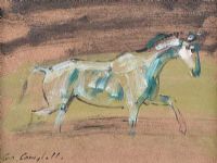 THE TROTTING PONY by Con Campbell at Ross's Online Art Auctions