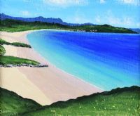 BLUE SEA AT BALLYMASTOCKER BAY, DONEGAL by Sean Loughrey at Ross's Online Art Auctions