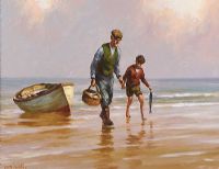 BRINGING HOME THE CATCH by Donal McNaughton at Ross's Online Art Auctions