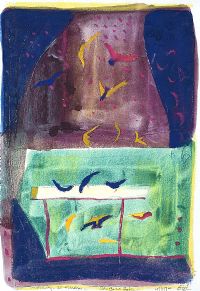 MORNING, ST MARTIN'S, THE BIRD TABLE by Tony O'Malley HRHA at Ross's Online Art Auctions