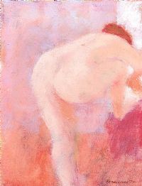 NUDE ON PINK by Neil Shawcross RHA RUA at Ross's Online Art Auctions
