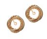 SIX 14CT GOLD KNOTTED STUDS at Ross's Online Art Auctions
