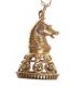 9CT GOLD BLOODSTONE-SET HORSE CHARM AND CHAIN at Ross's Online Art Auctions