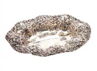 EMBOSSED SILVER BOWL at Ross's Online Art Auctions