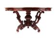 FIVE FOOT CIRCULAR MAHOGANY DINING ROOM TABLE at Ross's Online Art Auctions