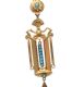 ANTIQUE GOLD TURQUOISE-SET EARRINGS at Ross's Online Art Auctions
