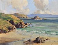 DUNMORE HEAD, COUNTY KERRY by Maurice Canning Wilks ARHA RUA at Ross's Online Art Auctions