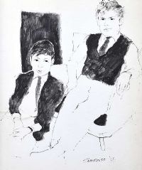 KIERAN & DONAL O'MALLEY by Neil Shawcross RHA RUA at Ross's Online Art Auctions