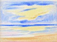 SUNSET OVER THE BEACH by George Gault at Ross's Online Art Auctions