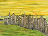 DUNLUCE CASTLE, COUNTY ANTRIM by Sam Spence at Ross's Online Art Auctions