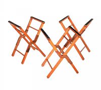 THREE VINTAGE FOLDING LUGGAGE STANDS at Ross's Online Art Auctions
