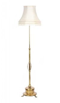 VICTORIAN BRASS STANDARD LAMP at Ross's Online Art Auctions
