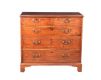 GEORGIAN MAHOGANY TWO OVER THREE CHEST OF DRAWERS at Ross's Online Art Auctions