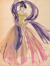FASHION MODEL III by Gladys Maccabe HRUA at Ross's Online Art Auctions