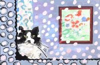 CAT BY A WINDOW by Kate Barker at Ross's Online Art Auctions