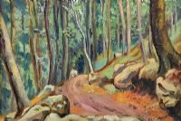 WOODLAND PATH by Romeo Charles Toogood RUA ARCA at Ross's Online Art Auctions