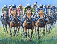 LEADING THE FIELD by Leo Casement at Ross's Online Art Auctions
