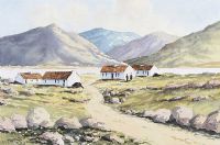 COTTAGES BY THE SEA by Hugh McIlfatrick at Ross's Online Art Auctions