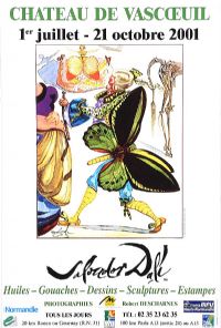 2001 EXHIBITION POSTER by Salvador Dali at Ross's Online Art Auctions