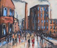 BELFAST FLAX MILL by Conor Burns at Ross's Online Art Auctions