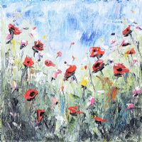 WILD POPPIES by Hayley Huckson at Ross's Online Art Auctions