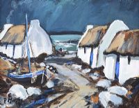 CONNEMARA COTTAGES by Patrick Murphy at Ross's Online Art Auctions