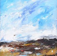 BLUE SKY OVER THE BOG by Martin Gallagher at Ross's Online Art Auctions