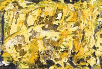 BLACK ON YELLOW by Ken Giles at Ross's Online Art Auctions