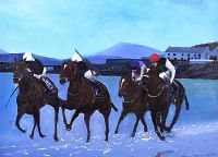 HORSE RACE AT DOWNINGS by Sean Lorinyenko at Ross's Online Art Auctions