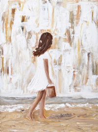 GIRL IN THE WHITE DRESS by Irish School at Ross's Online Art Auctions