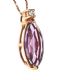 18CT ROSE GOLD AMETHYST AND DIAMOND NECKLACE at Ross's Online Art Auctions