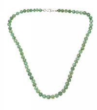 STRAND OF FACETED EMERALDS at Ross's Online Art Auctions