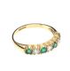 9CT GOLD EMERALD AND DIAMOND RING
 at Ross's Online Art Auctions