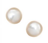 14CT GOLD PEARL STUD EARRINGS at Ross's Online Art Auctions