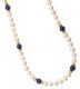 TWO LAPIS LAZULI AND PEARL NECKLACES at Ross's Online Art Auctions