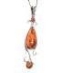 SILVER AMBER NECKLACE AND RING at Ross's Online Art Auctions