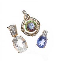 THREE 9CT GOLD PENDANTS at Ross's Online Art Auctions
