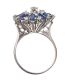 18CT WHITE GOLD SAPPHIRE AND DIAMOND DRESS RING at Ross's Online Art Auctions