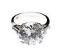 STERLING SILVER CUBIC ZIRCONIA RING at Ross's Online Art Auctions