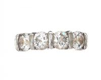 PLATINUM FOUR STONE DIAMOND RING at Ross's Online Art Auctions