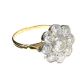 18CT GOLD AND PLATINUM DIAMOND CLUSTER RING at Ross's Online Art Auctions
