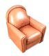 LEATHER CLUB CHAIR at Ross's Online Art Auctions