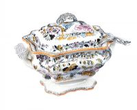 VICTORIAN IRONSTONE SOUP TUREEN & LADLE at Ross's Online Art Auctions
