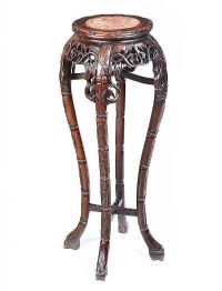 CHINESE CHERRY WOOD PLANTSTAND at Ross's Online Art Auctions