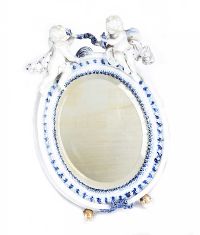 CONTINENTAL PORCELAIN DRESSING TABLE MIRROR at Ross's Online Art Auctions