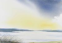 SUNSET ACROSS THE LOUGH by Jo Tenney at Ross's Online Art Auctions
