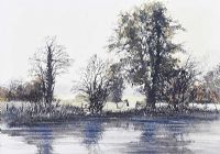 RIVER REFLECTIONS by Martin D. Cooke at Ross's Online Art Auctions