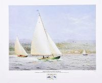 SHEEVRA NUMBER FOUR & MINX NUMBER ONE, SAILING OF CULTRA IN 1931 by Joseph William Carey RUA at Ross's Online Art Auctions