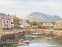 ANNALONG HARBOUR, COUNTY DOWN by Vittorio Cirefice at Ross's Online Art Auctions